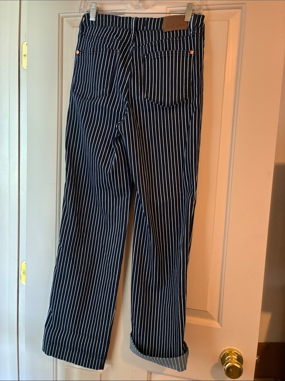 Judy Blue Navy Pinstripe Jeans - Picture 3 of 4